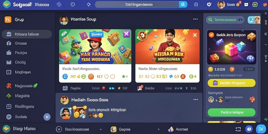 Tampilan antarmuka utama yang menarik dan intuitif.