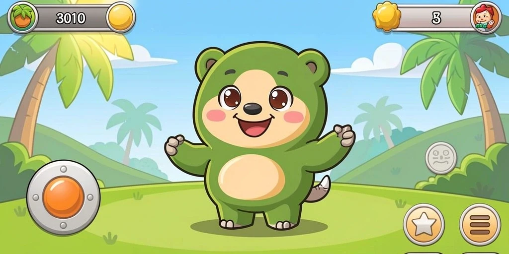Tangkapan layar menunjukkan grafis menawan dari 7GAME.