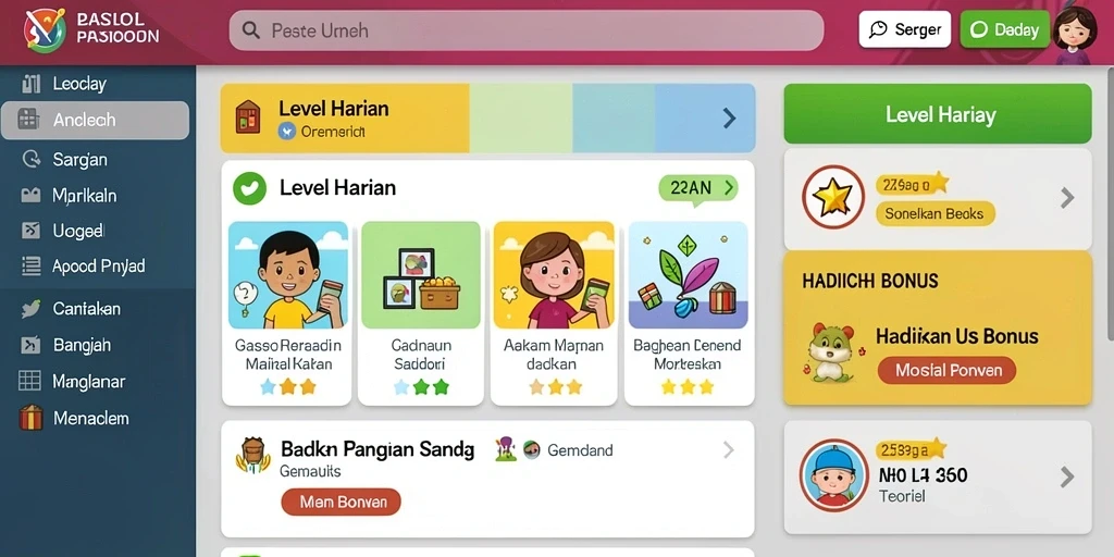 Tampilan antarmuka GUATOGEL yang menarik dan mudah dinavigasi.