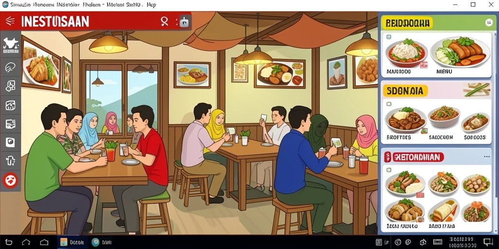 Tampilan menu utama yang menarik dan mudah dinavigasi.