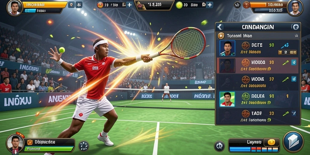 Tampilan awal permainan dengan grafis yang menarik.