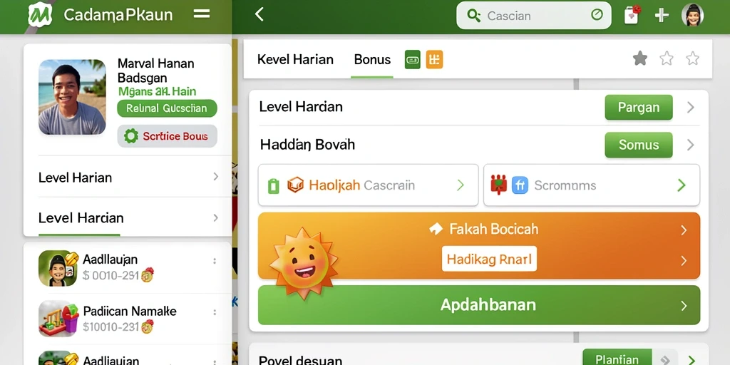 Tampilan antarmuka yang menarik dan mudah dinavigasi.