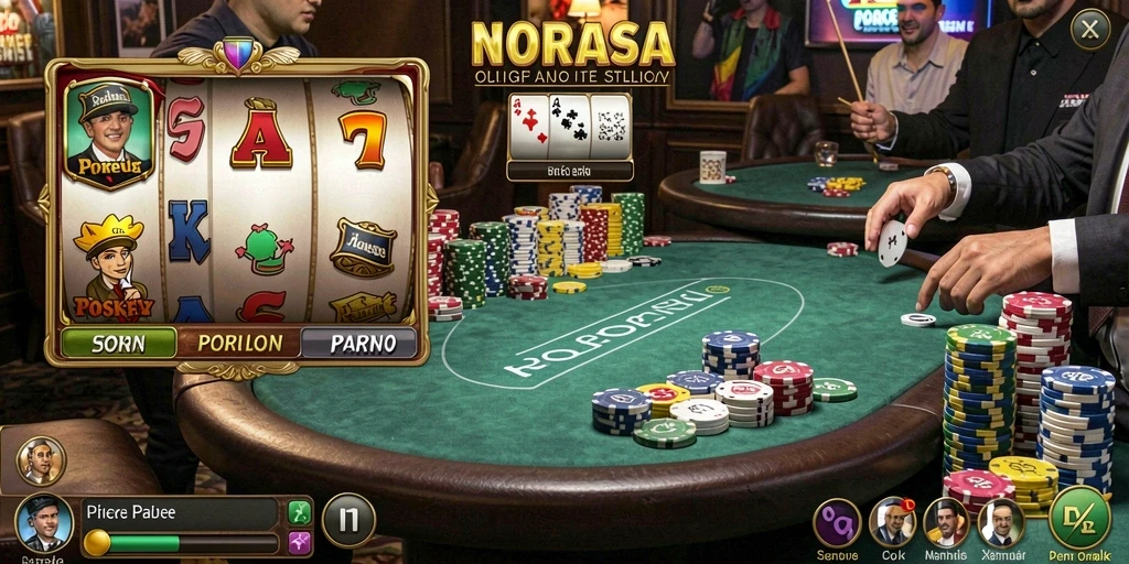 Tampilan utama LUCUBET dengan pilihan game yang beragam.