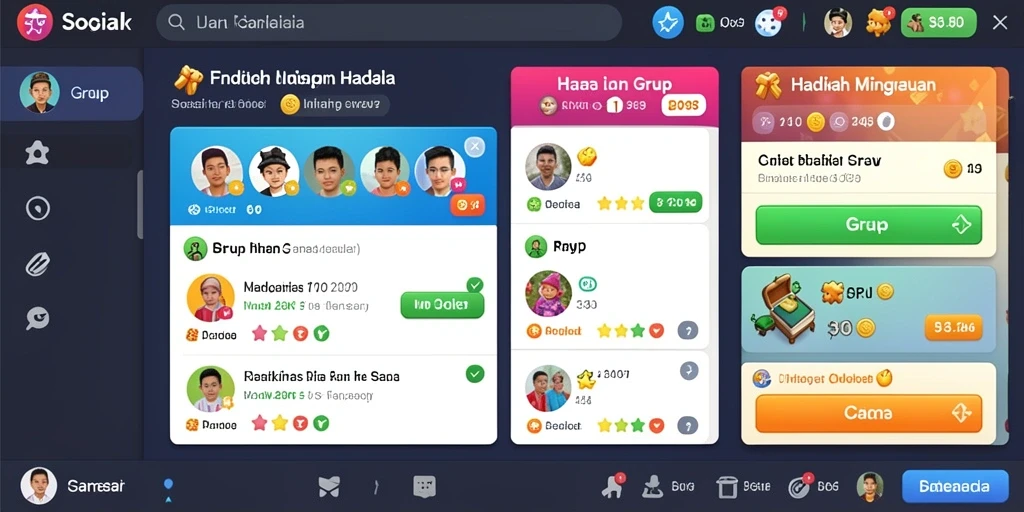 Tampilan antarmuka pengguna yang menarik dan intuitif.