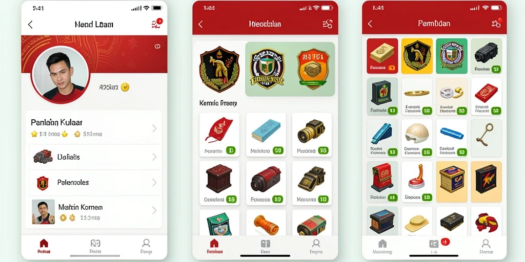 Screenshot menunjukkan karakter dengan desain menarik.
