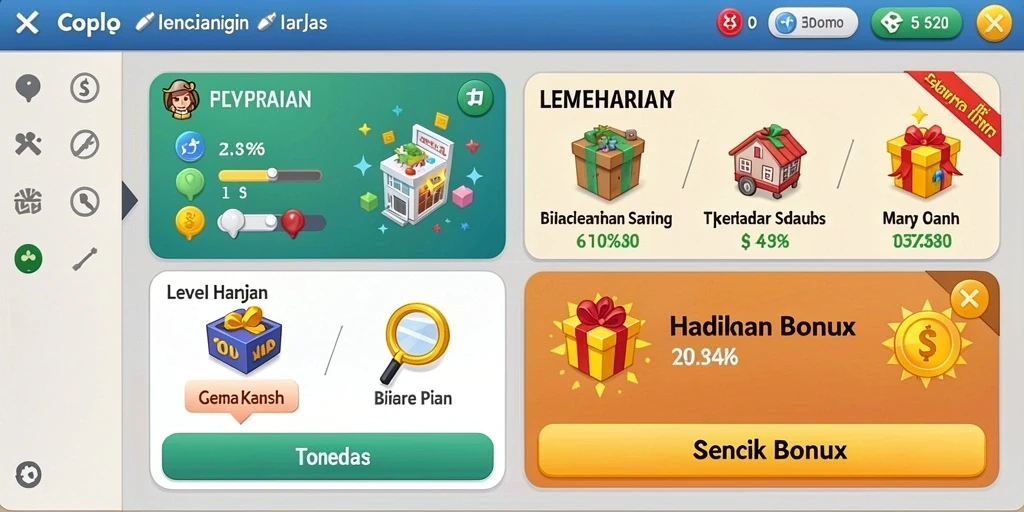 Tangkapan layar menampilkan karakter utama dalam petualangan epik.
